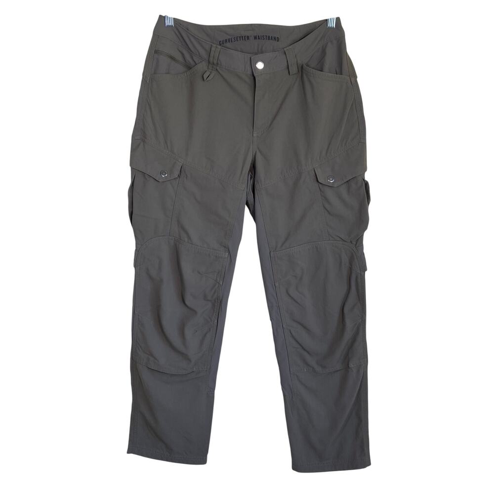 Duluth Trading Co Women's 10x31 Flextra Tough Relaxed Leg Work Pants Tan Brown